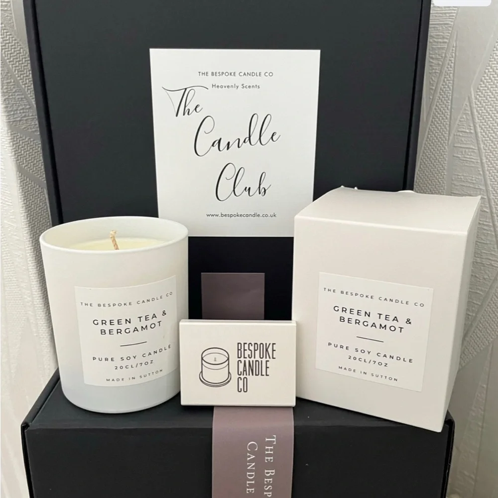 Green Tea & Bergamot Oxford Candle 8oz - Picture 1 of 1